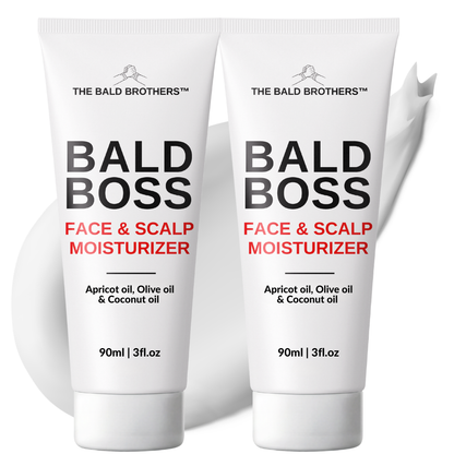 Bald Boss 2 Pack | Mattifying Bald Head Moisturizer