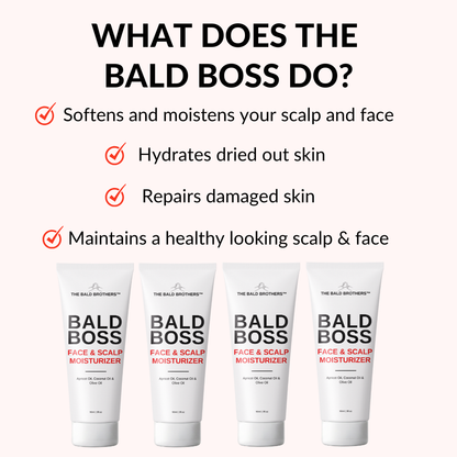 Bald Boss 2 Pack | Mattifying Bald Head Moisturizer